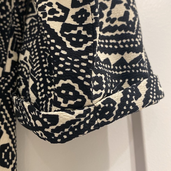 Navy and cream batik motif Zara dress/tunic - Picture 4 of 7